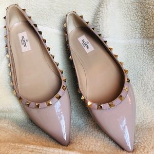 Valentino Rockstud Ballerina Flat